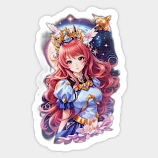 Orion Odyssey: Captivating AI Anime Character Artistic Journey Sticker